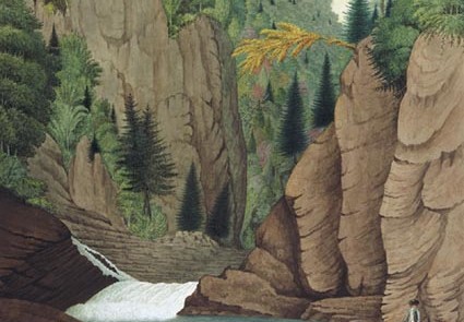 A View of the Lower Part of the Falls of St Anne near Quebec, Thomas Davies, 1790