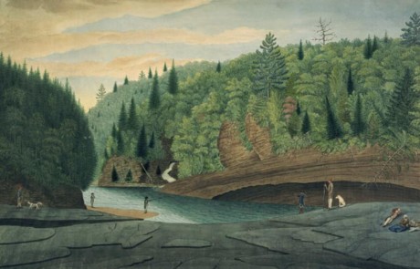 Image: A View of the Salmon Pool and Subterranean River at Jaques Cartier near Quebec, Thomas Davies, 1790