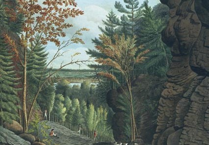 View on the River La Puce near Quebec, Thomas Davies, 1792