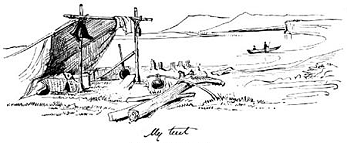 Figure 3 Sketch by Sir William Logan in his field notebook of 1843